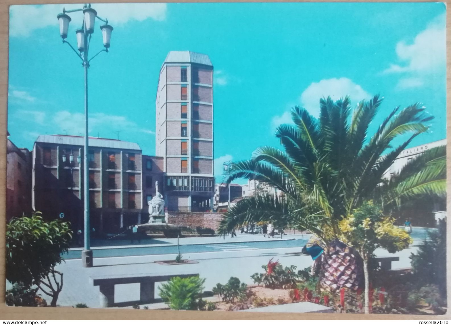 CARTOLINA ITALIA 1964 CAGLIARI IGLESIAS PIAZZA OBERDAN  Italy Postcard ITALIEN Ansichtskarten - Iglesias