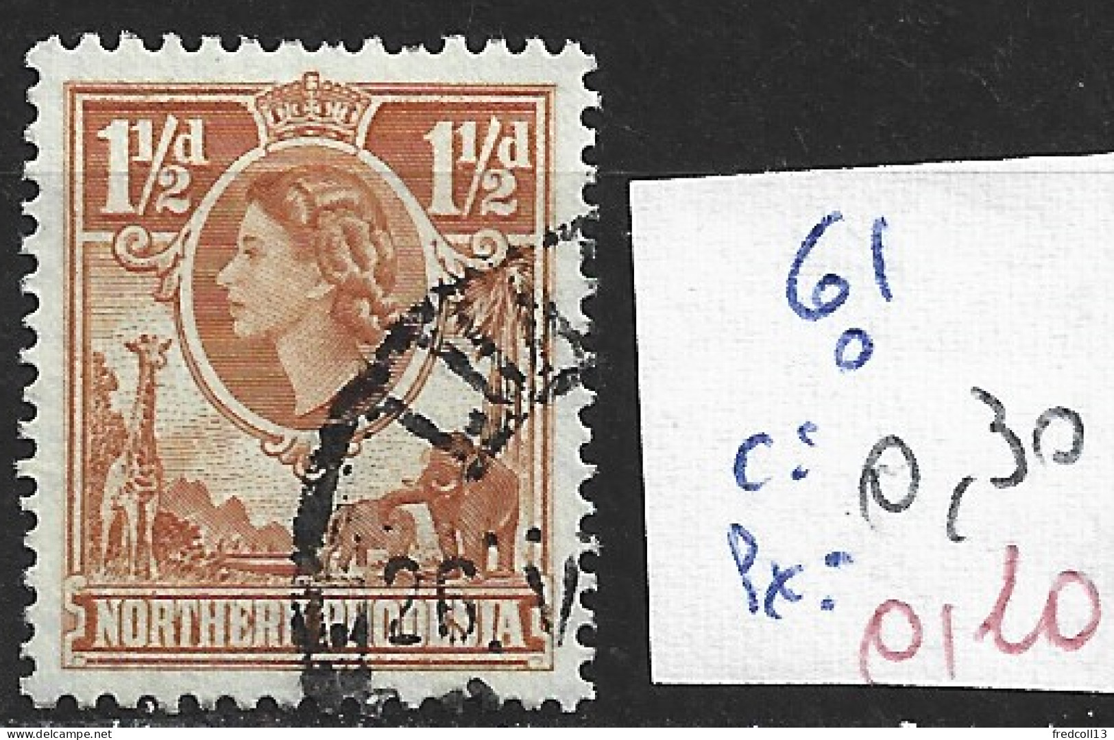 RHODESIE DU NORD 61 Oblitéré Côte 0.30 € - Northern Rhodesia (...-1963)