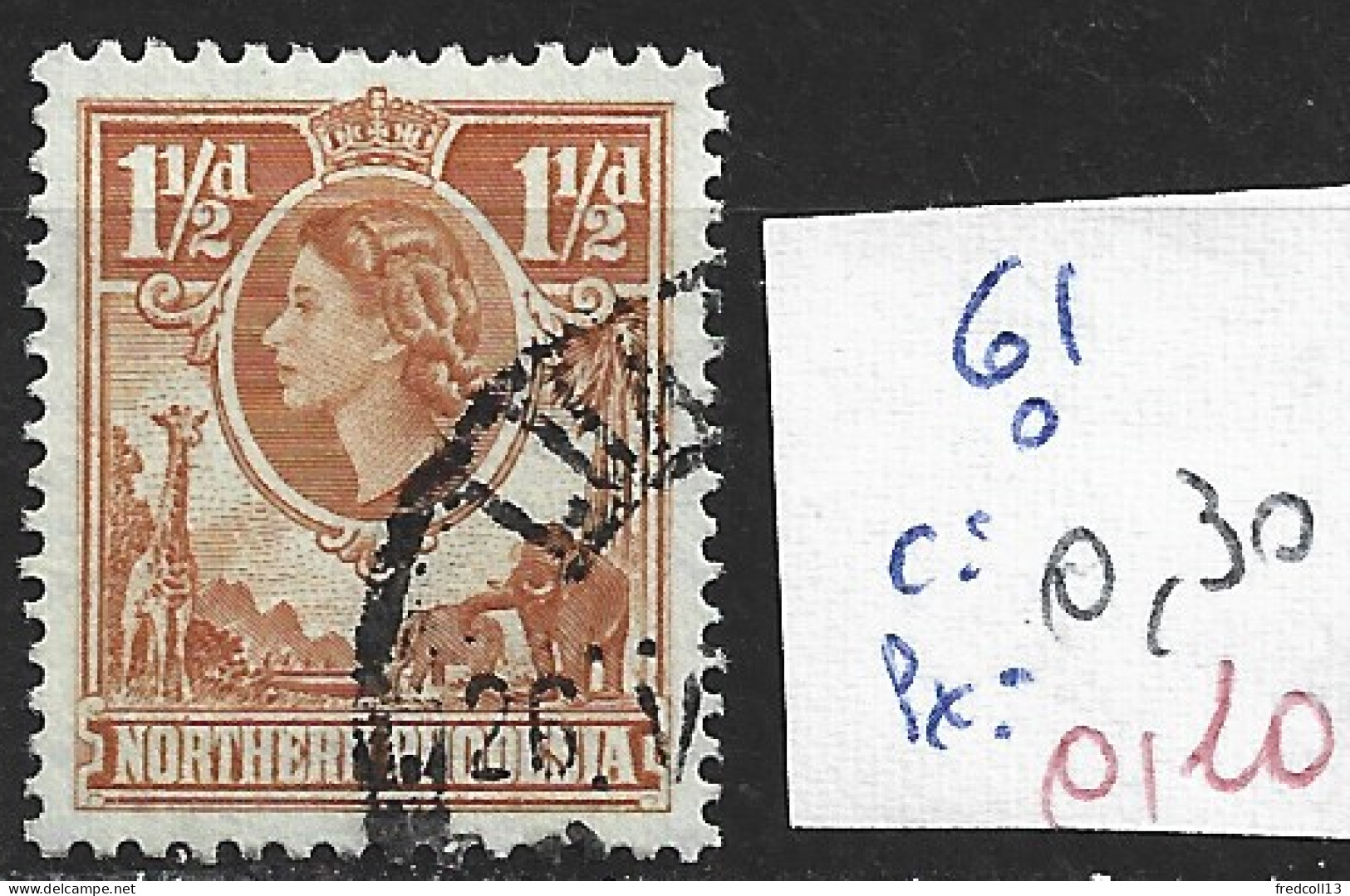 RHODESIE DU NORD 61 Oblitéré Côte 0.30 € - Rhodésie Du Nord (...-1963)