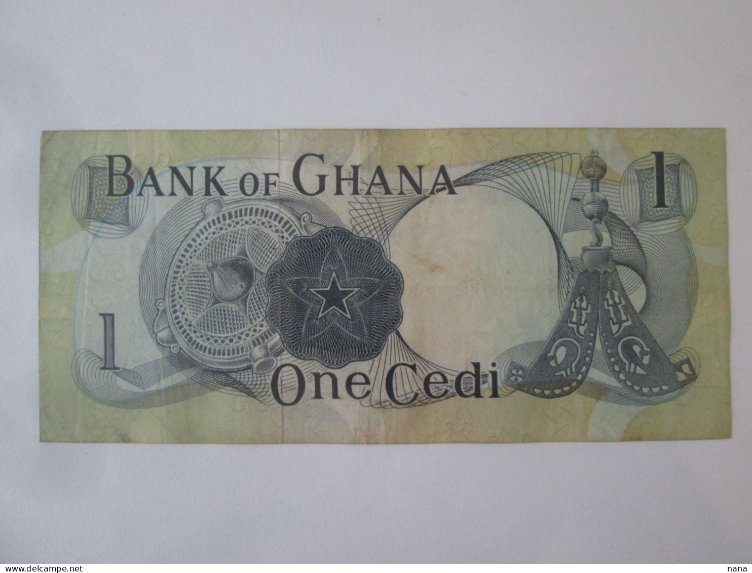 Ghana 1 Cedi 1970 Banknote See Pictures - Ghana