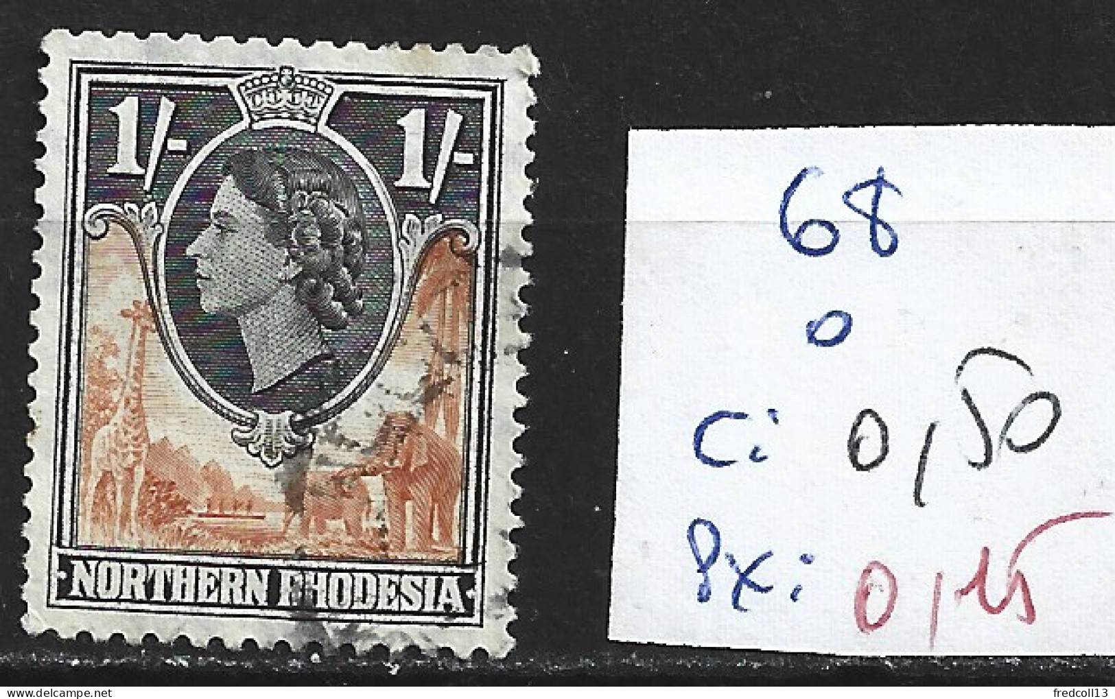 RHODESIE DU NORD 68 Oblitéré Côte 0.50 € - Rhodésie Du Nord (...-1963)