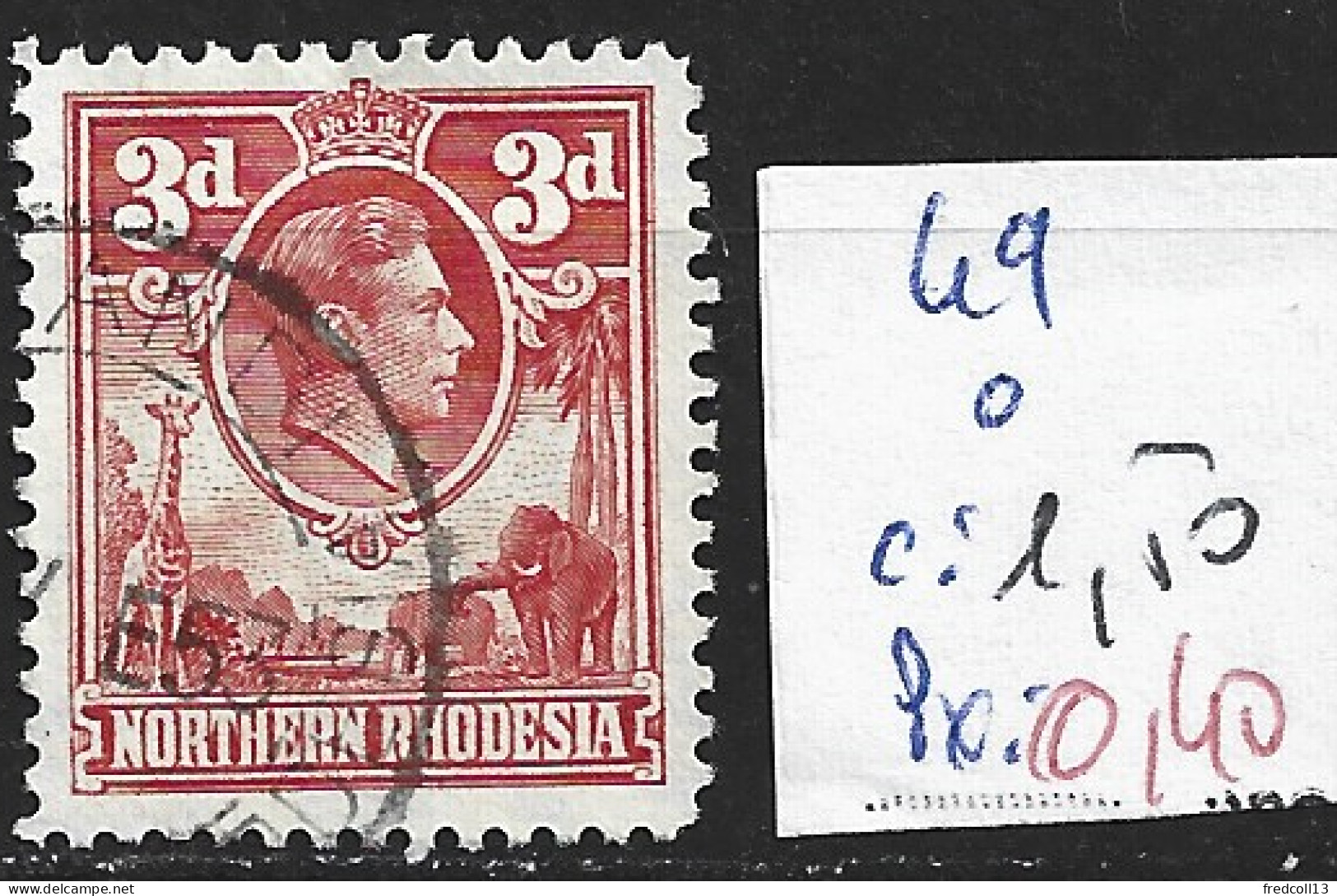 RHODESIE DU NORD 49 Oblitéré Côte 1.50 € - Rhodésie Du Nord (...-1963)