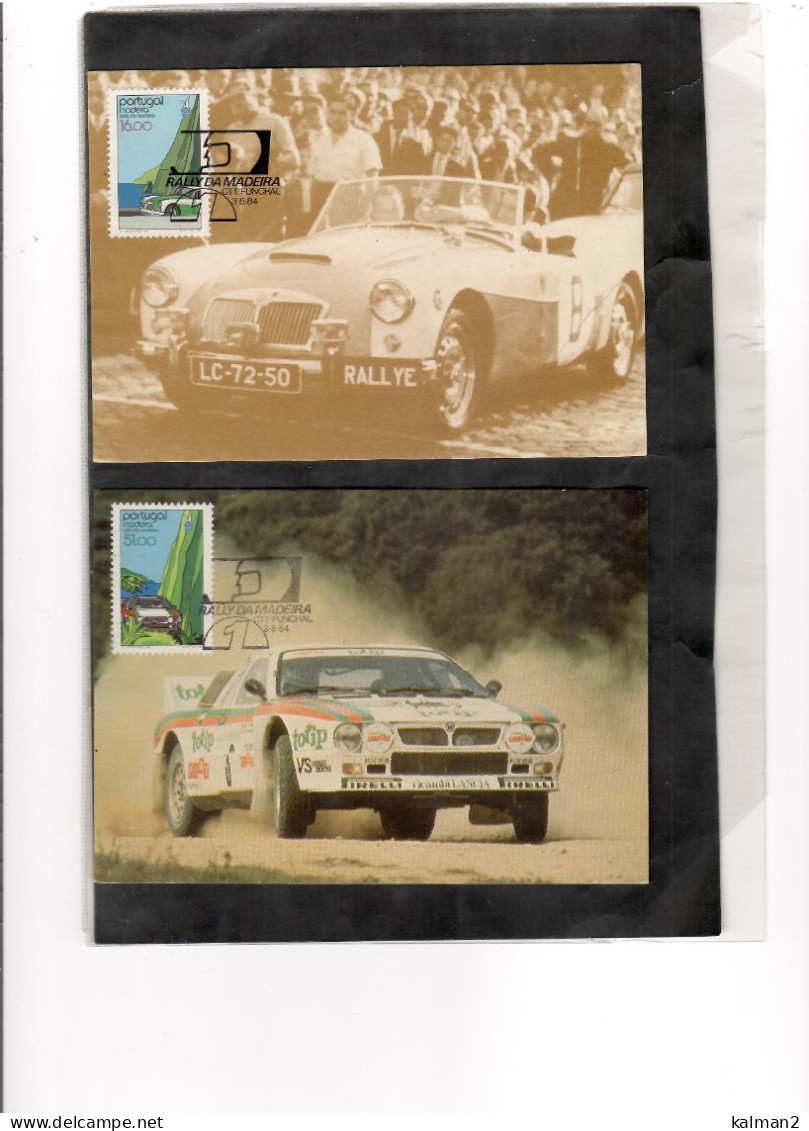 TEM19948 -  FUNCHAL 3.8.84   /  FDC  RALLY AUTOMOBILISTICO DI MADEIRA    -  CAT.UNIFICATO  30/31- MICHEL 91/92 - Automovilismo