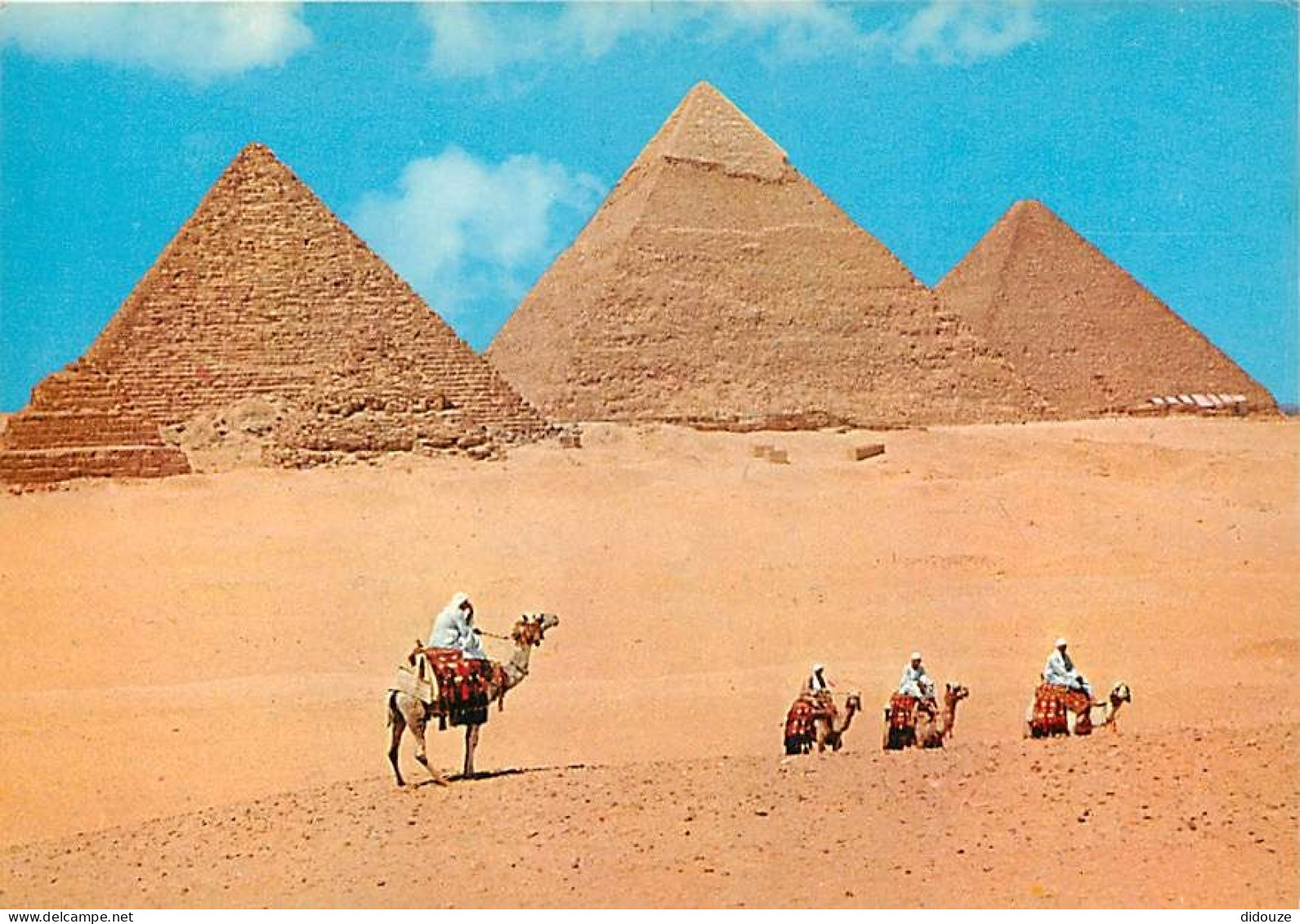 Egypte - Gizeh - Giza - Kheops Khephren And Mykerinos Pyramids - Les Pyramides De Chéops, Chephren Et Mykerinos - Chamel - Guiza
