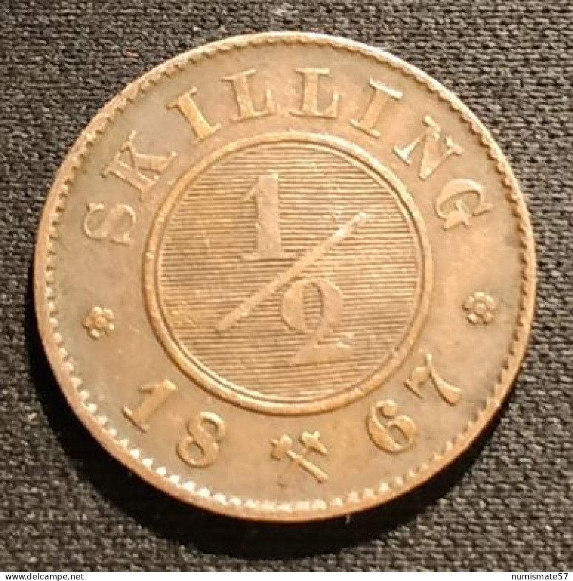 NORVEGE - NORWAY - ½ - 1/2 SKILLING 1867 - Carl XV - KM 329 - Norvegia