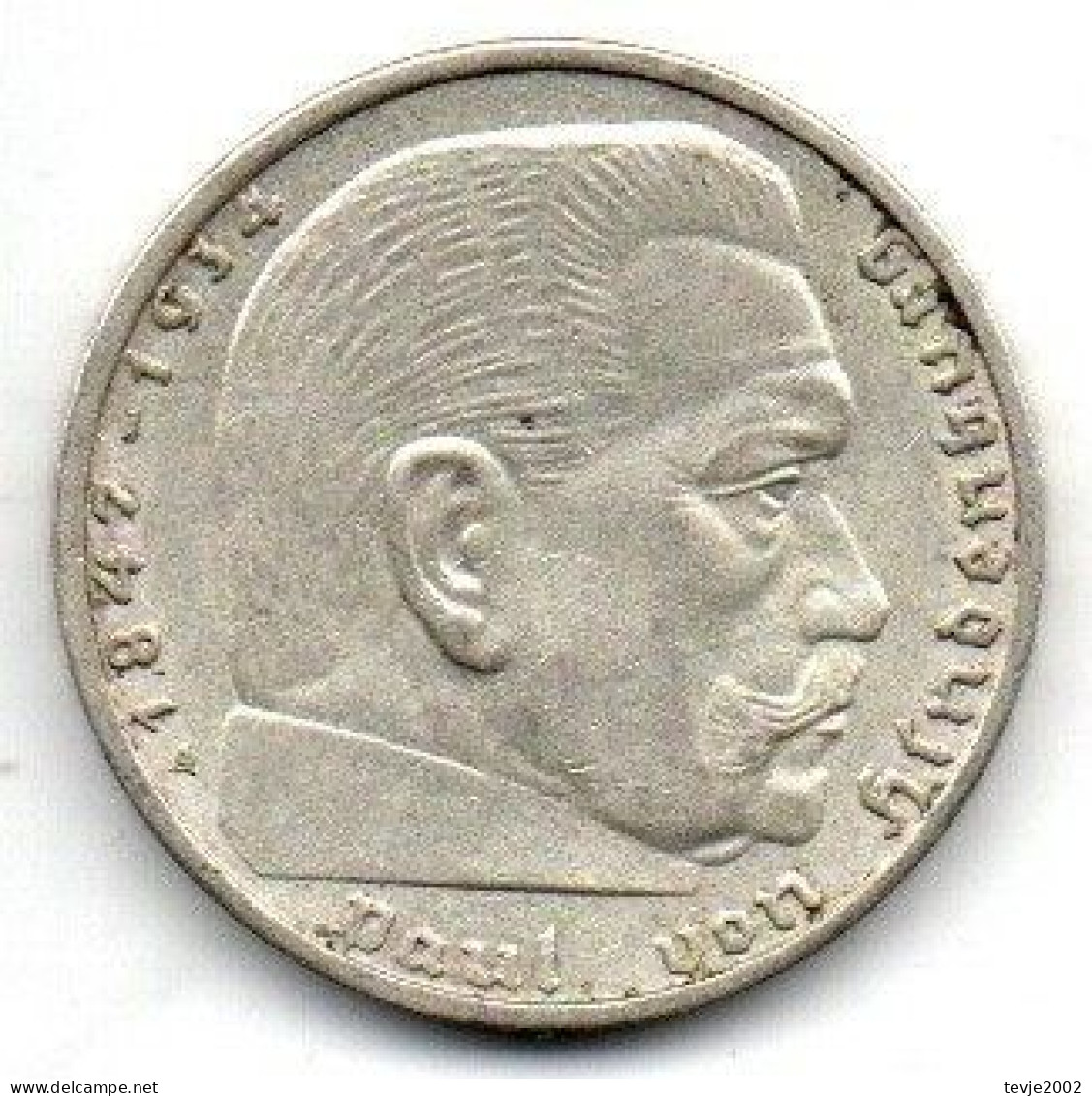 Deutsches Reich - 2 Mark - 1939 - A - Silber - Hindenburg - 2 Reichsmark