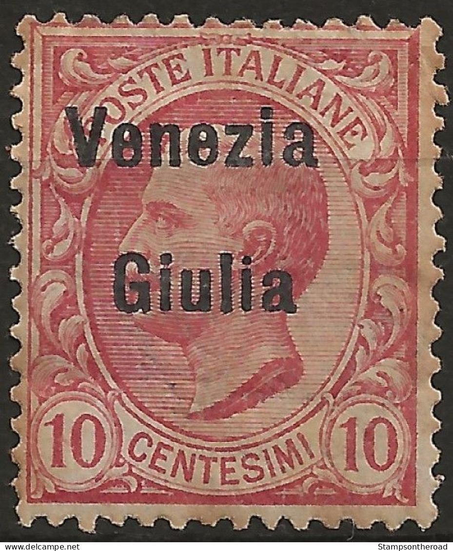 TRVG22L2 - 1918/19 Terre Redente - Venezia Giulia, Sassone Nr. 22, Francobollo Nuovo Con Traccia Di Linguella */ - Venezia Giulia