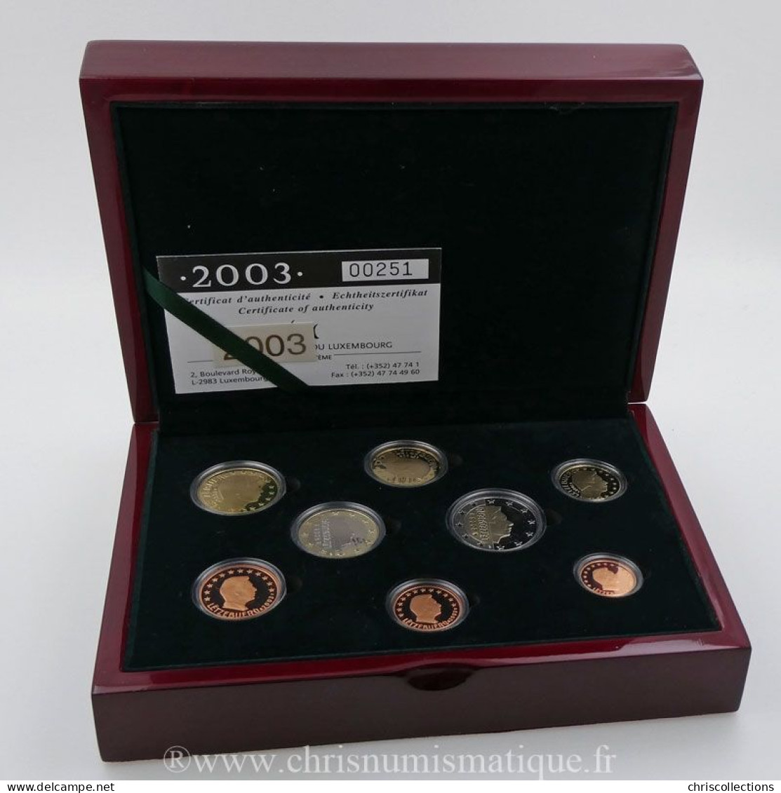 Euro , Luxembourg, Coffret Proof 2003 - Luxemburg