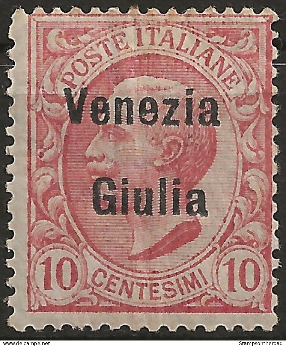 TRVG22N1 - 1918/19 Terre Redente - Venezia Giulia, Sassone Nr. 22, Francobollo Nuovo Senza Linguella **/ - Venezia Giuliana