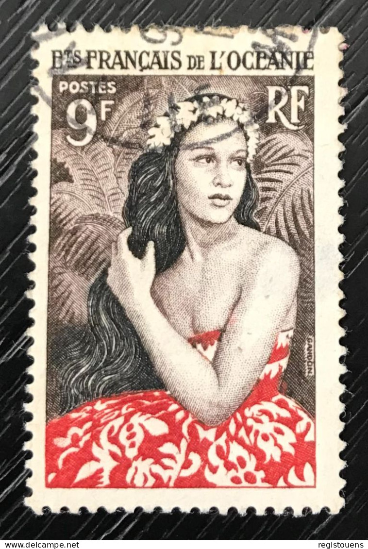 Timbre Oblitéré Etablissements Français De L'océanie 1955 Y & T N° 203 - Used Stamps