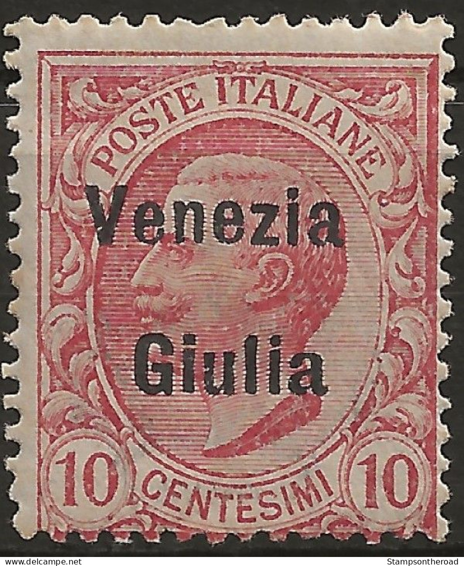 TRVG22N2 - 1918/19 Terre Redente - Venezia Giulia, Sassone Nr. 22, Francobollo Nuovo Senza Linguella **/ - Venezia Giulia