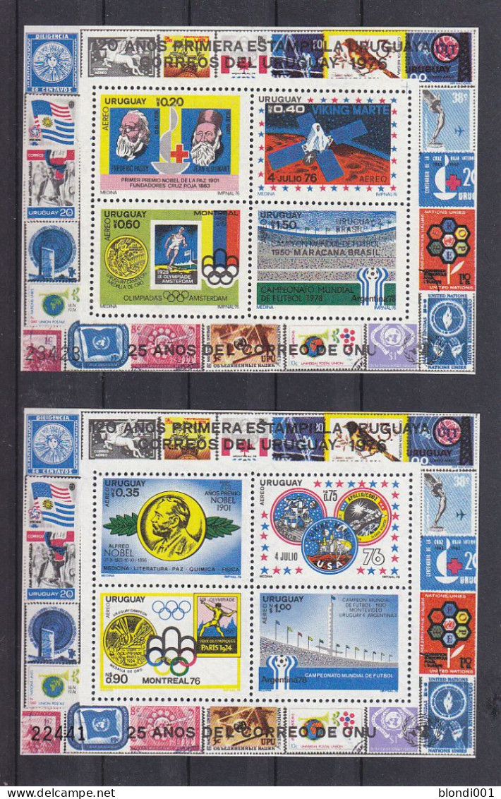 Olympics 1976 - SPACE -Soccer - URUGUAY - 2 S/S MNH - Sommer 1976: Montreal