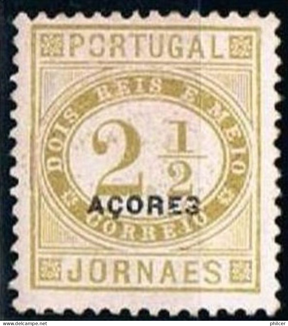 Açores, 1882, # 46 Dent. 11 3/4x12, Used - Açores