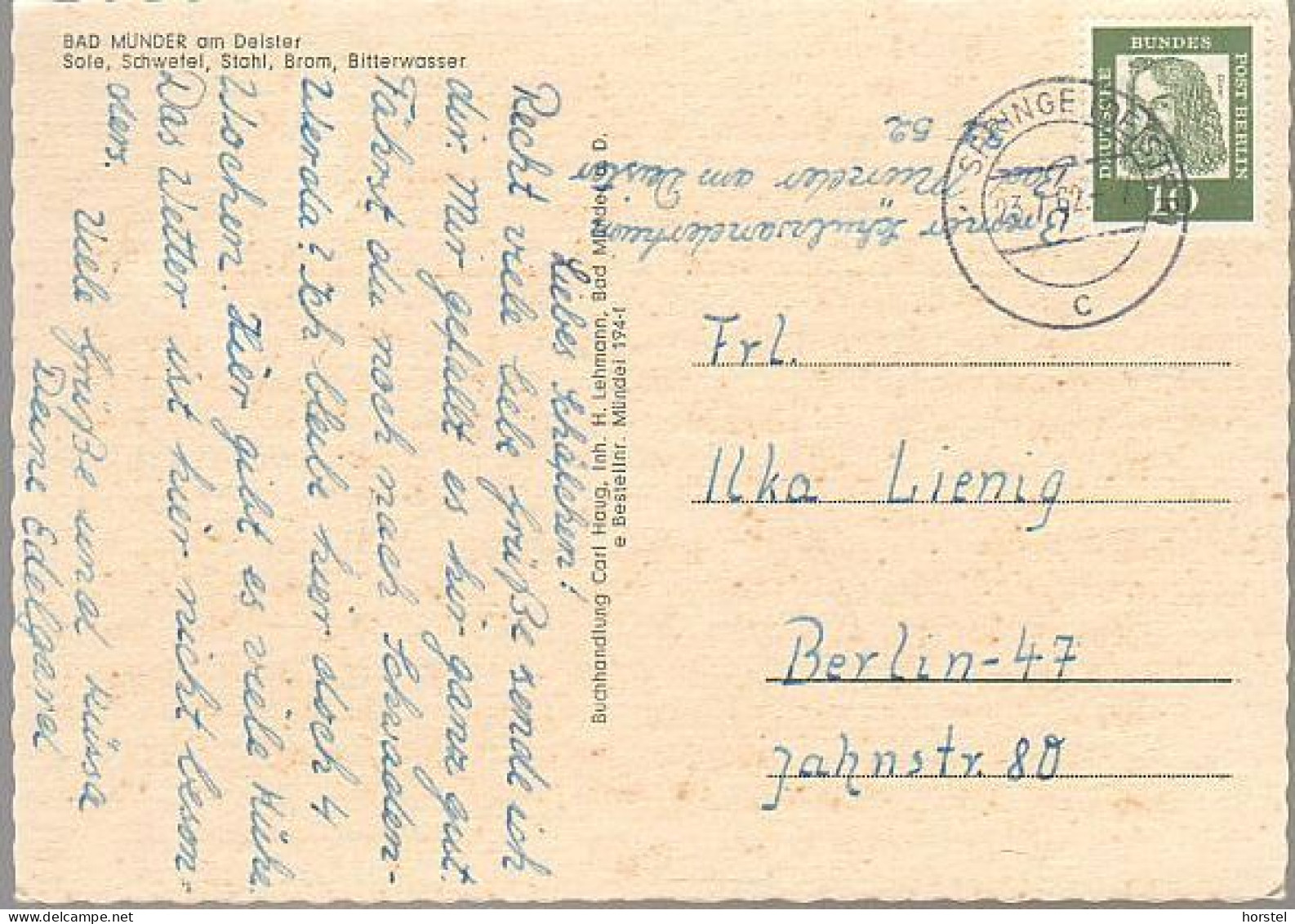 D-31848 Bad Münder - Am Deister - Alte Ansichten ( 60er Jahre) Schulheim Der IG Chemie - Freibad - Nice Stamp - Hameln (Pyrmont)