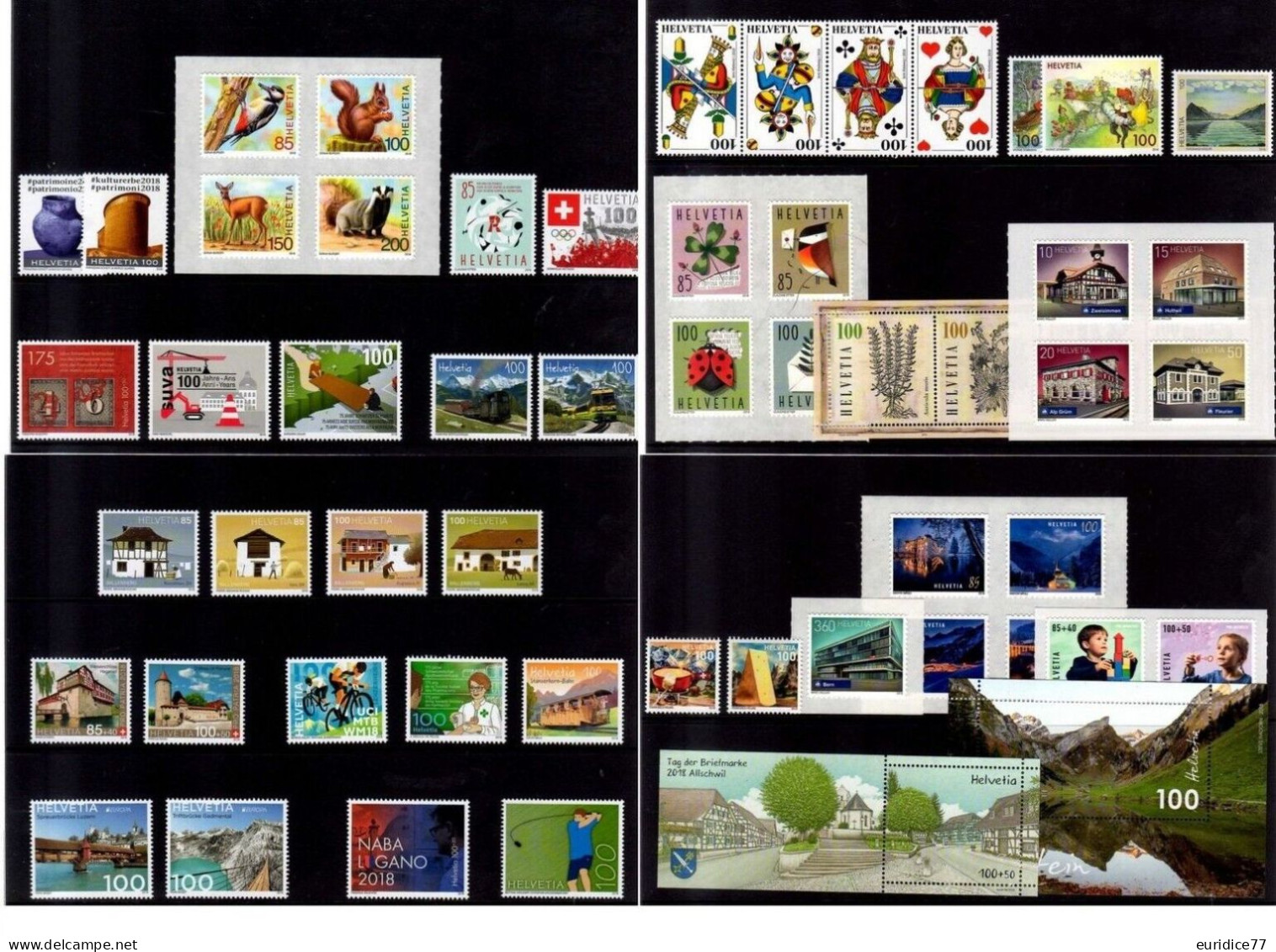 Switzerland 2018 - Complete Year Set Mnh** - Collections