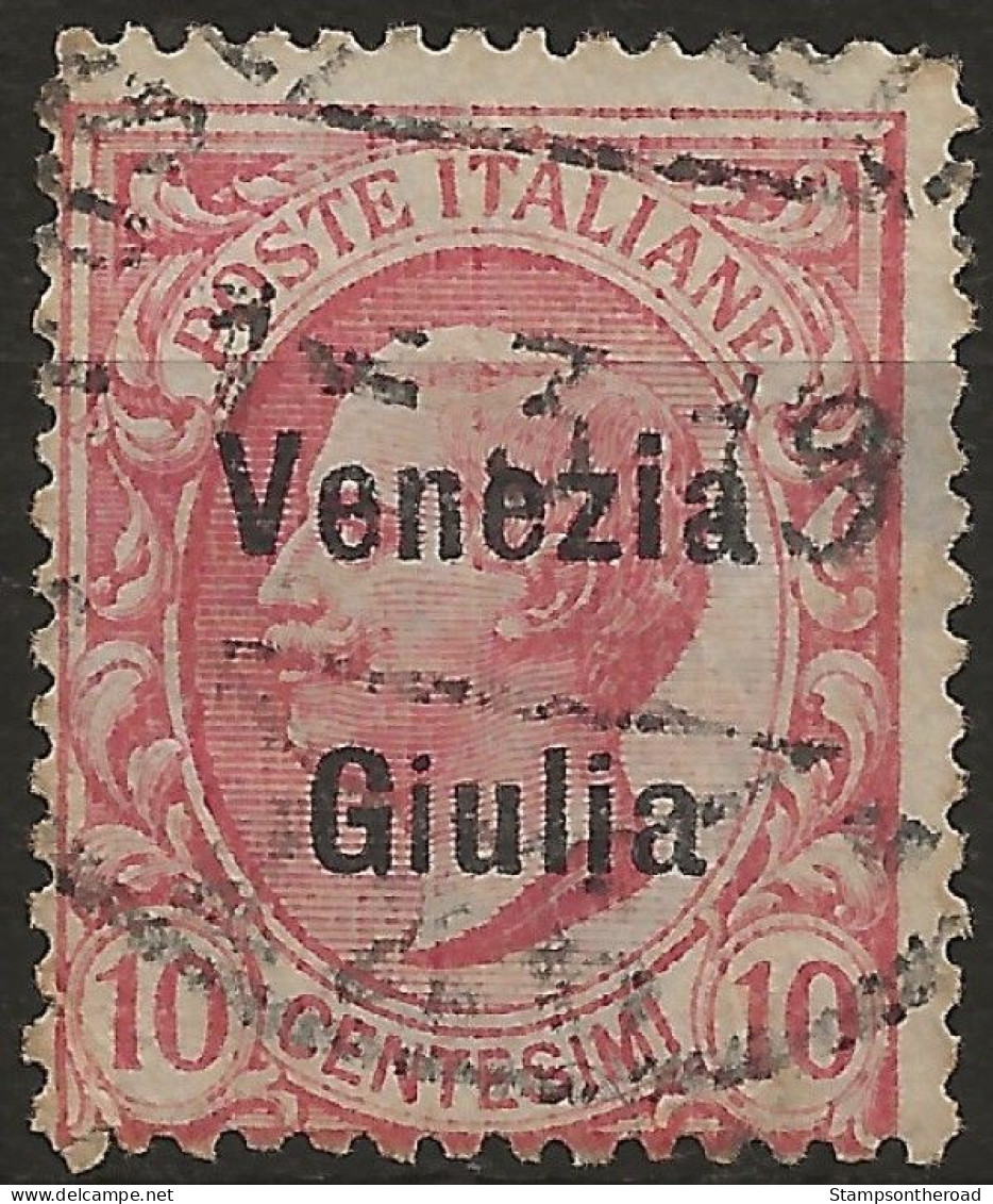 TRVG22U1 - 1918/19 Terre Redente - Venezia Giulia, Sassone Nr. 22, Francobollo Usato Per Posta °/ - Trente