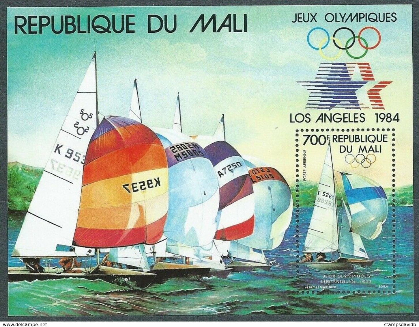 1984	Mali	998/B24	1984 Olympic Games In Los Angeles 	6,00 € - Sommer 1984: Los Angeles