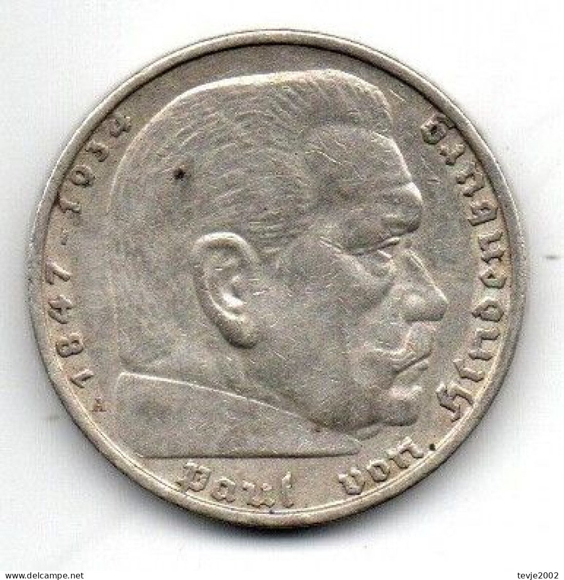 Deutsches Reich - 5 Mark - 1936 - A - Silber - Hindenburg - 5 Reichsmark