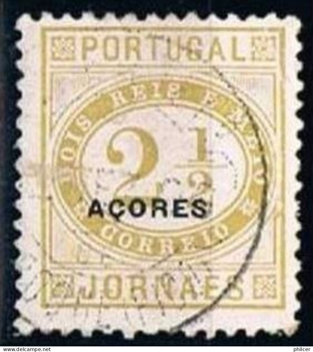 Açores, 1882, # 46 Dent. 11 3/4x12, Used - Açores