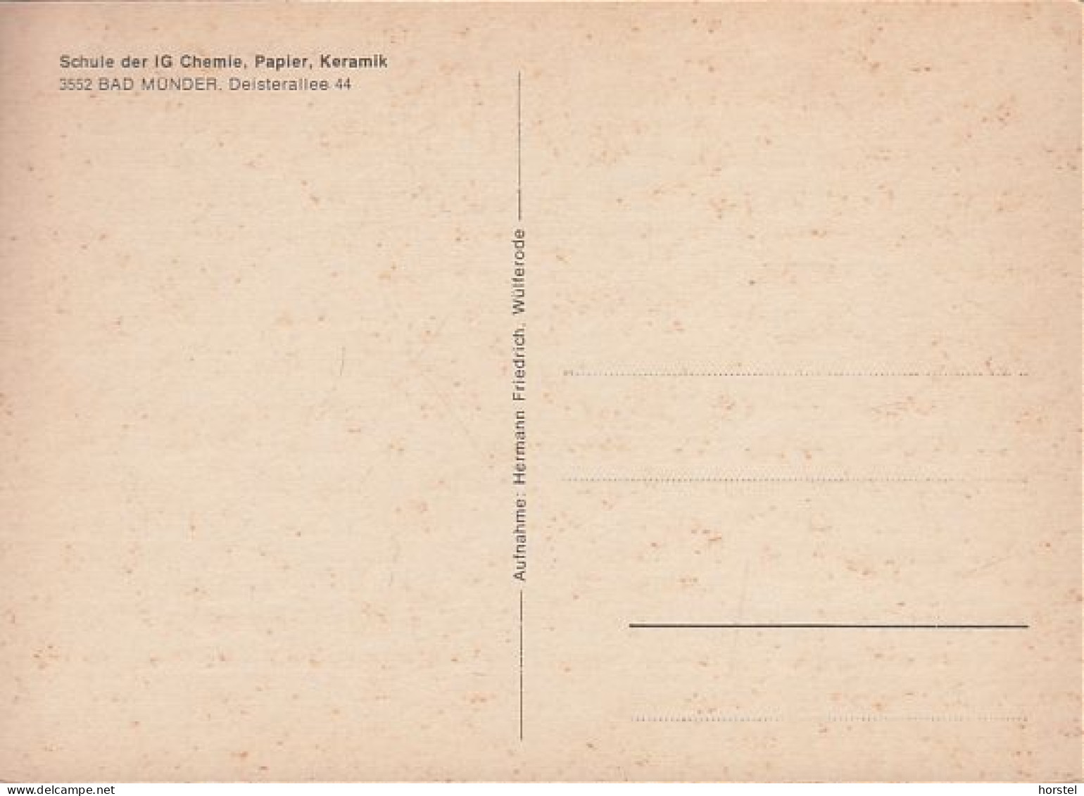 D-31848 Bad Münder - Schule Der IG Chemie, Papier, Keramik - Deisterallee 44 - Hameln (Pyrmont)