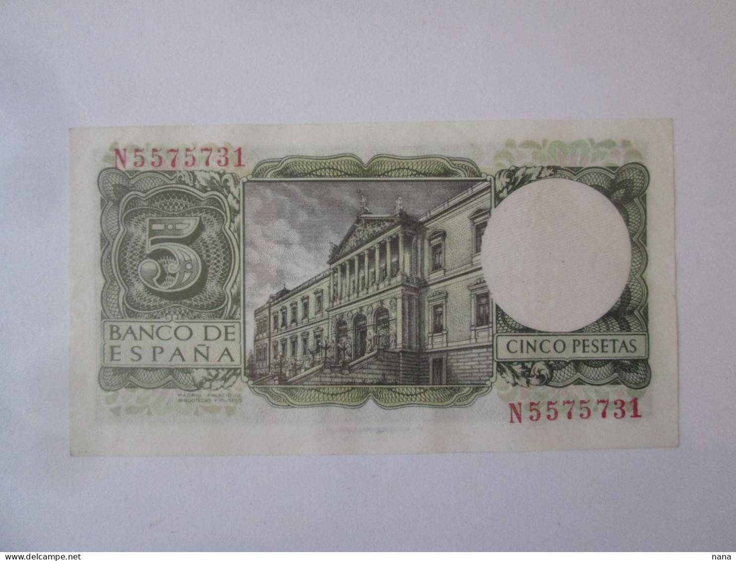 Spain 5 Pesetas 1954 Banknote Very Good Condition See Pictures - 5 Pesetas