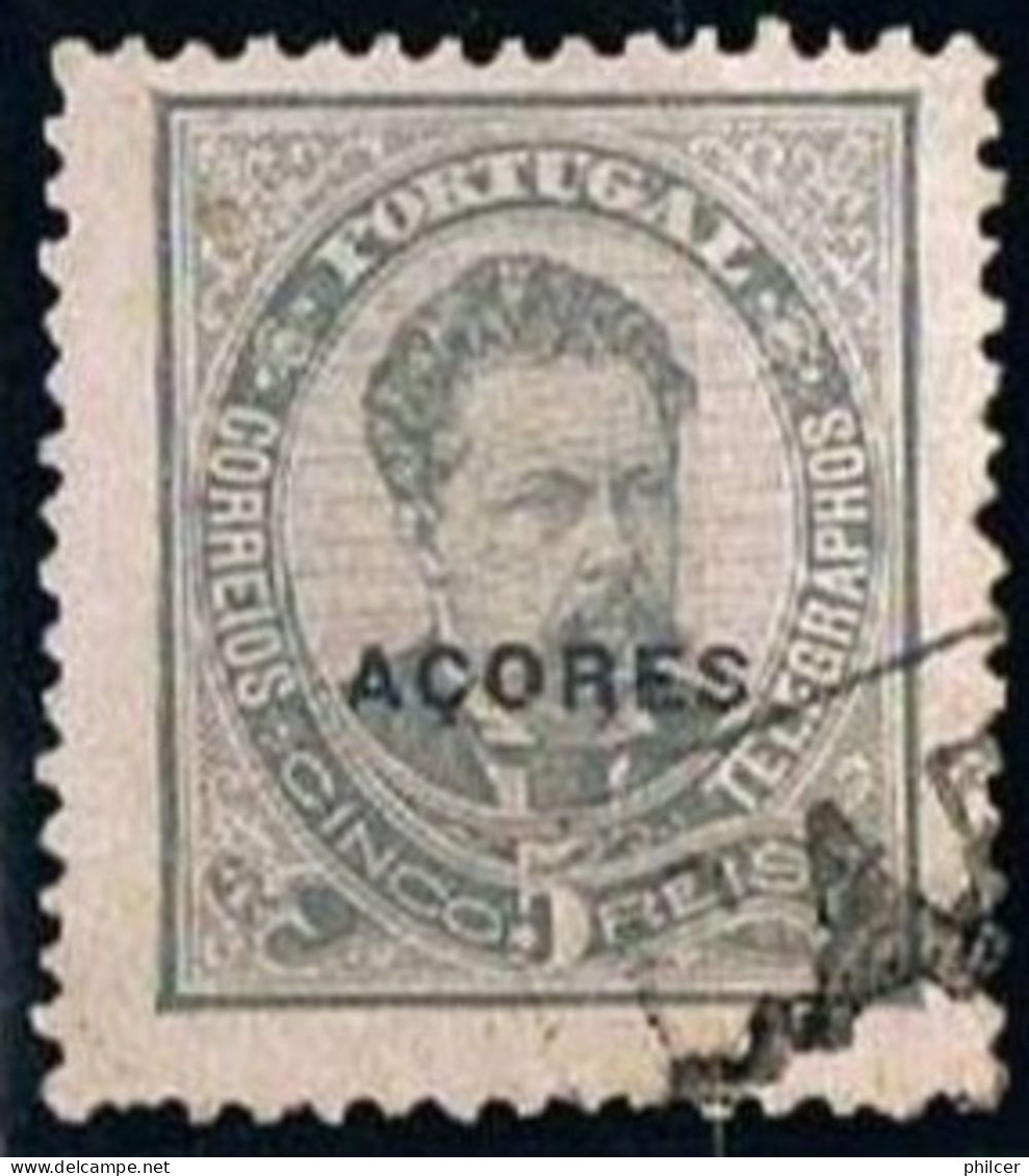 Açores, 1882/3, # 48 Dent. 12 3/4, Used - Açores
