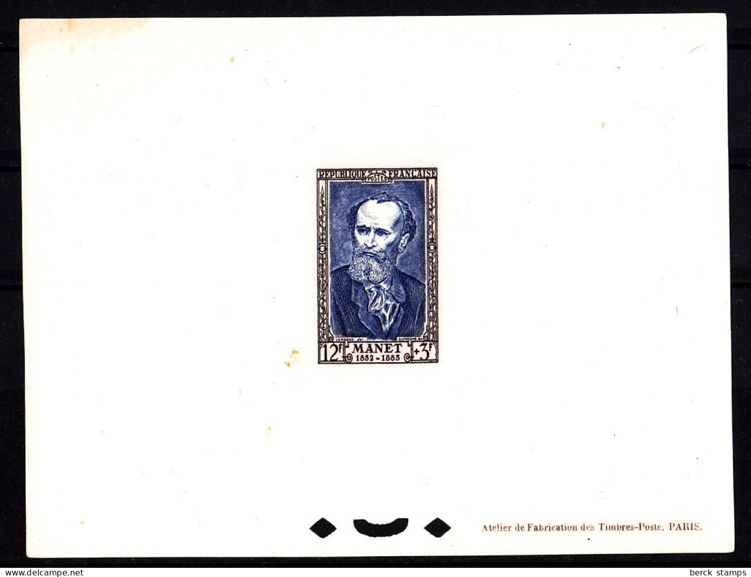 FRANCE - N°  931 - Edouard Manet (1832-1883) Peintre. Epreuve De Luxe. - Luxury Proofs