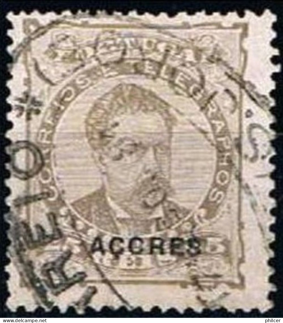 Açores, 1882/3, # 49 Dent. 12 3/4, Used - Azores