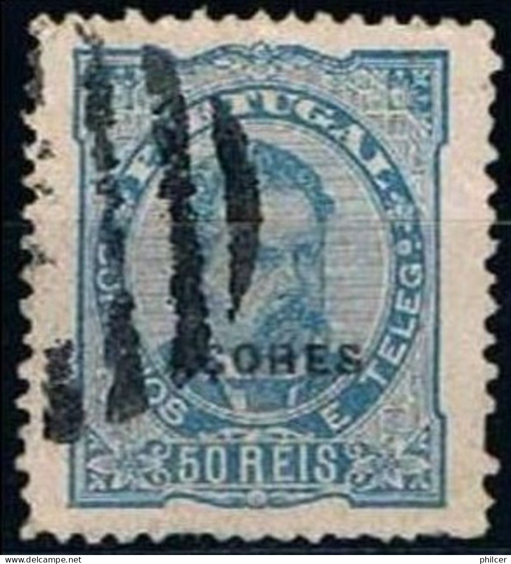 Açores, 1882/3, # 50 Dent. 12 3/4, Used - Azores