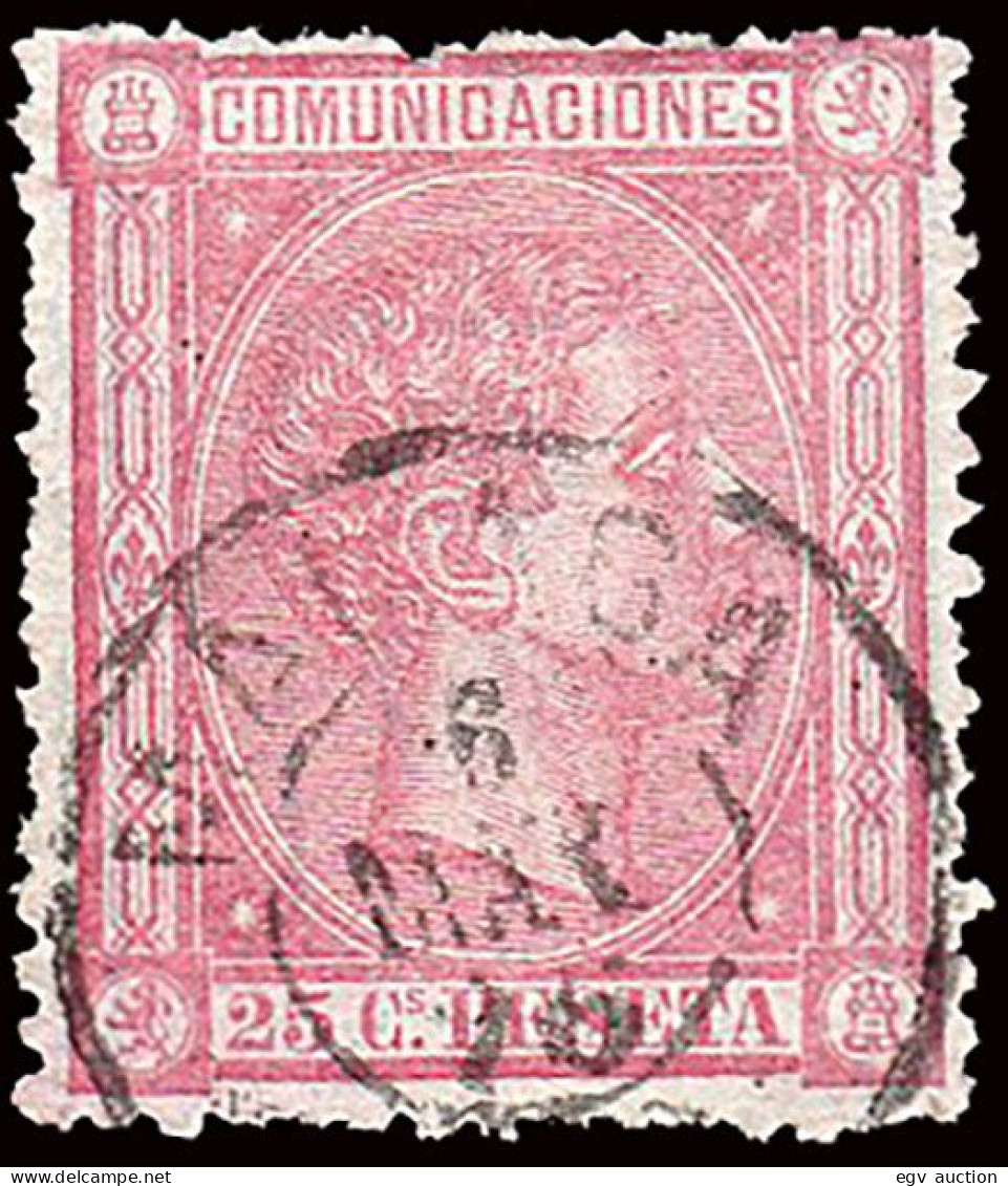 Málaga - Edi O 166 - 25 Cts.- Mat Fech. Tp. II "Málaga" - Used Stamps