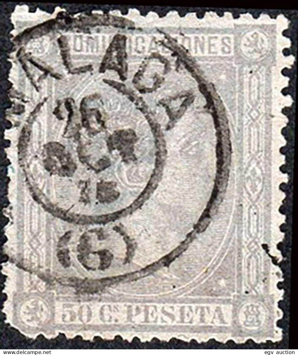 Málaga - Edi O 196 - 50 Cts.- Mat Fech. Tp. II "Málaga" - Usati