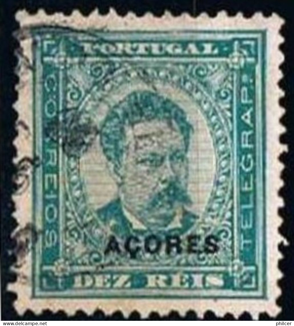 Açores, 1884/7, # 53 Dent. 12 3/4, Used - Açores