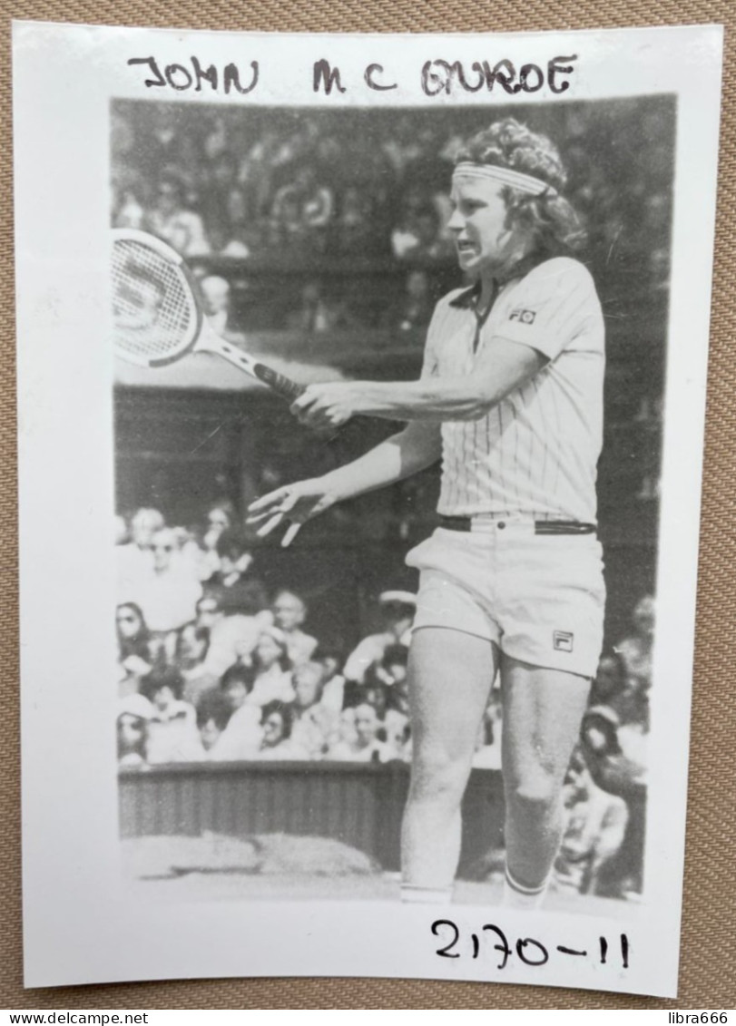 TENNIS - JOHN MCENROE - 12,5 X 9 Cm. (REPRO PHOTO ! - Zie Beschrijving - Voir Description) ! - Deportes