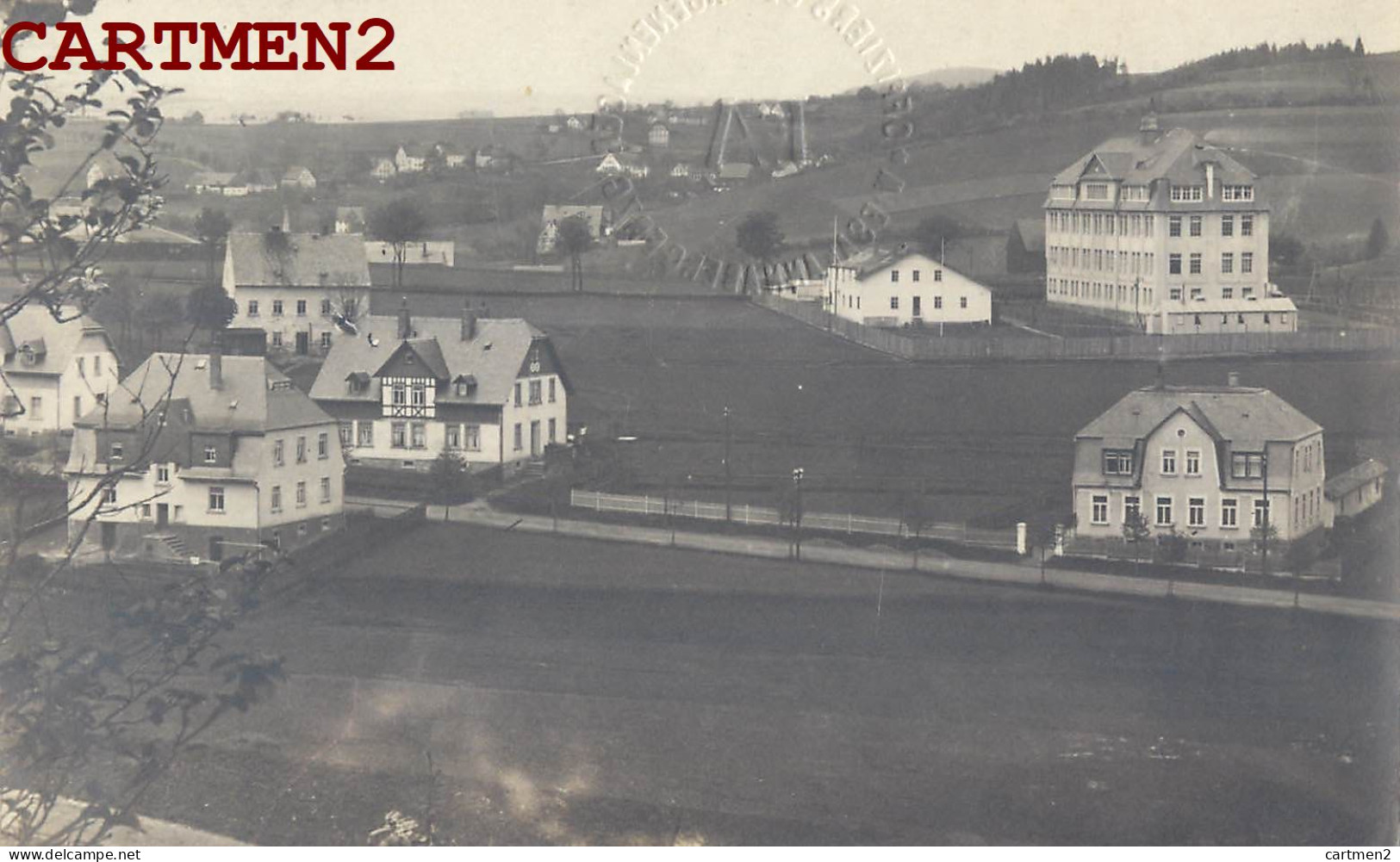 CARTE PHOTO ANNABERG OFFIZIER-GEFANGENENLAGER WIESA CAMP GUERRE KRIEG DEUTSCHLAND CAPTIVITE PRISONNIERS ALLEMAGNE        - Annaberg-Buchholz