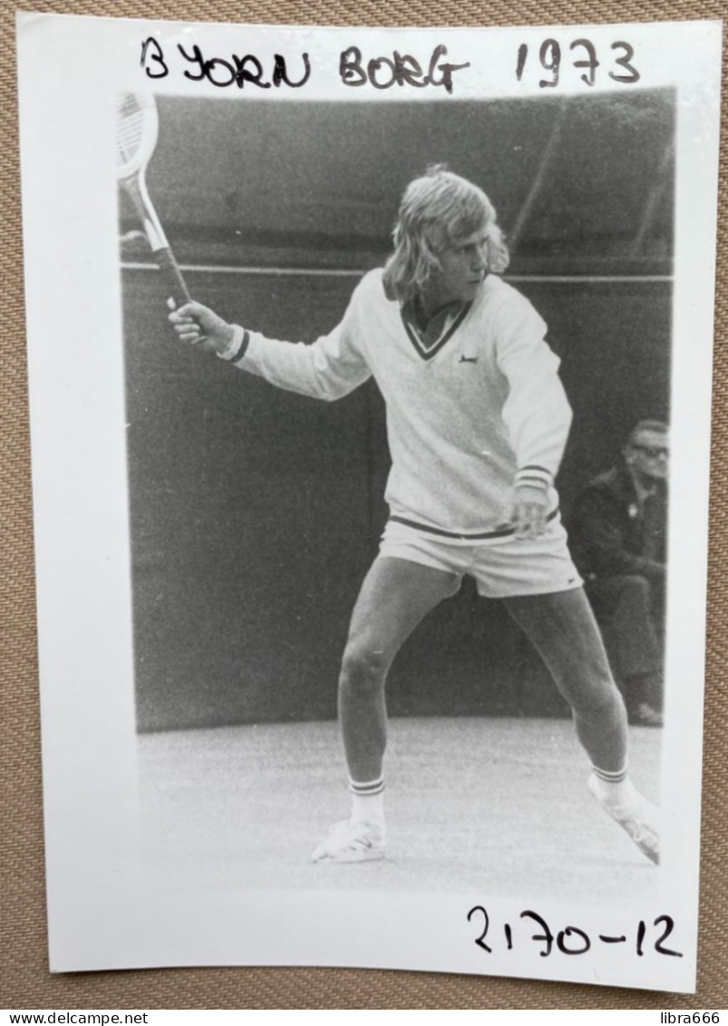 TENNIS - 1973 - BJÖRN BORG - 12,5 X 9 Cm. (REPRO PHOTO ! - Zie Beschrijving - Voir Description) ! - Sporten