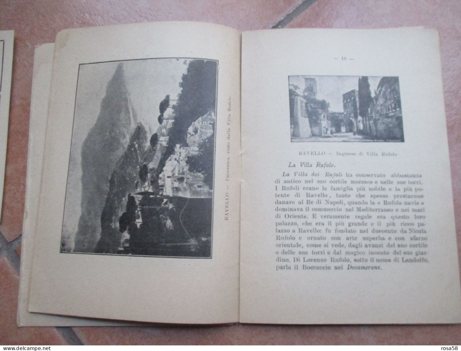 1932 P.M.GIUSEPPE PALATUCCI Ravello Gemma Della Divina Costiera  A Cura LUCE SERAFICA Firma Autografa - Religione