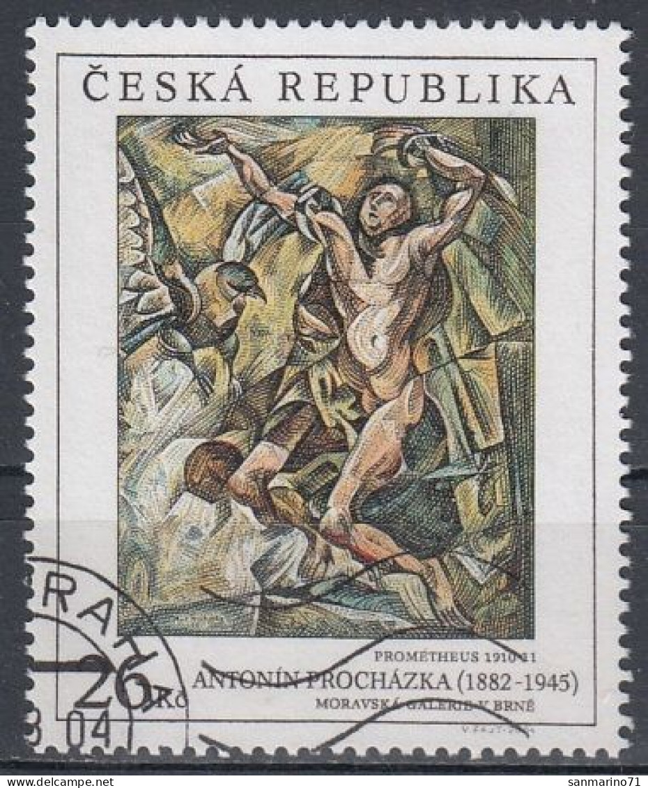 CZECH REPUBLIC 390,used,falc Hinged - Used Stamps