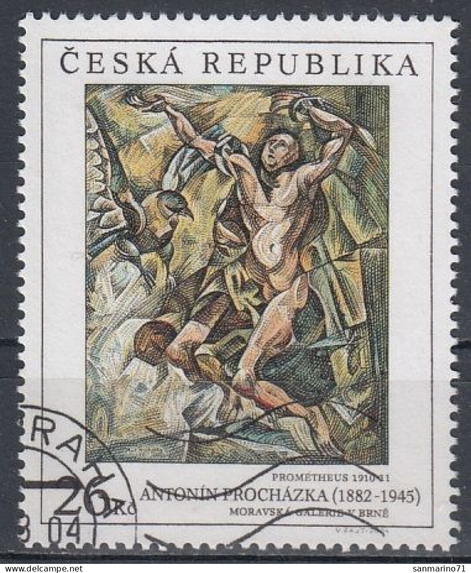 CZECH REPUBLIC 390,used,falc Hinged - Oblitérés