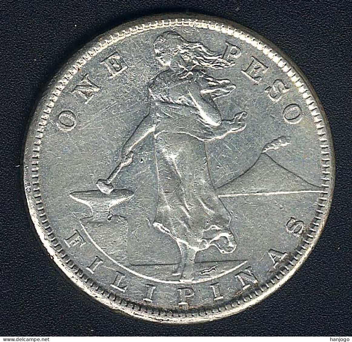 Philippinen, 1 Peso 1908 S, Silber - Filippijnen