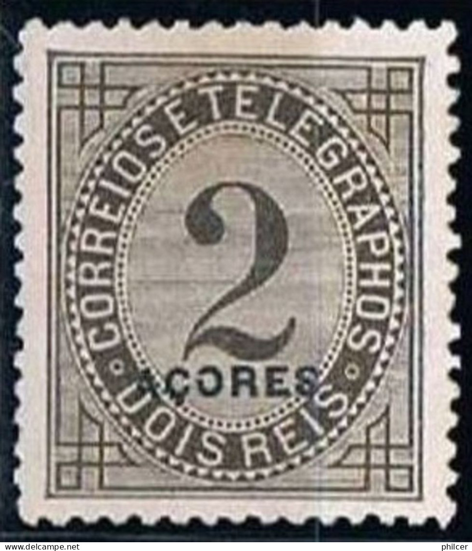 Açores, 1885, # 51 Dent. 12 3/4, MNG - Azores