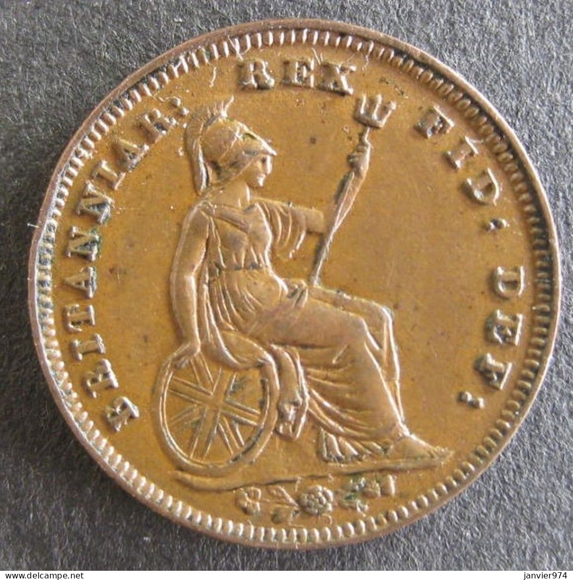 Grande Bretagne, 1/3 Farthing 1835 William IV, En Cuivre, Superbe , KM# 721 - A. 1/4 - 1/3 - 1/2 Farthing