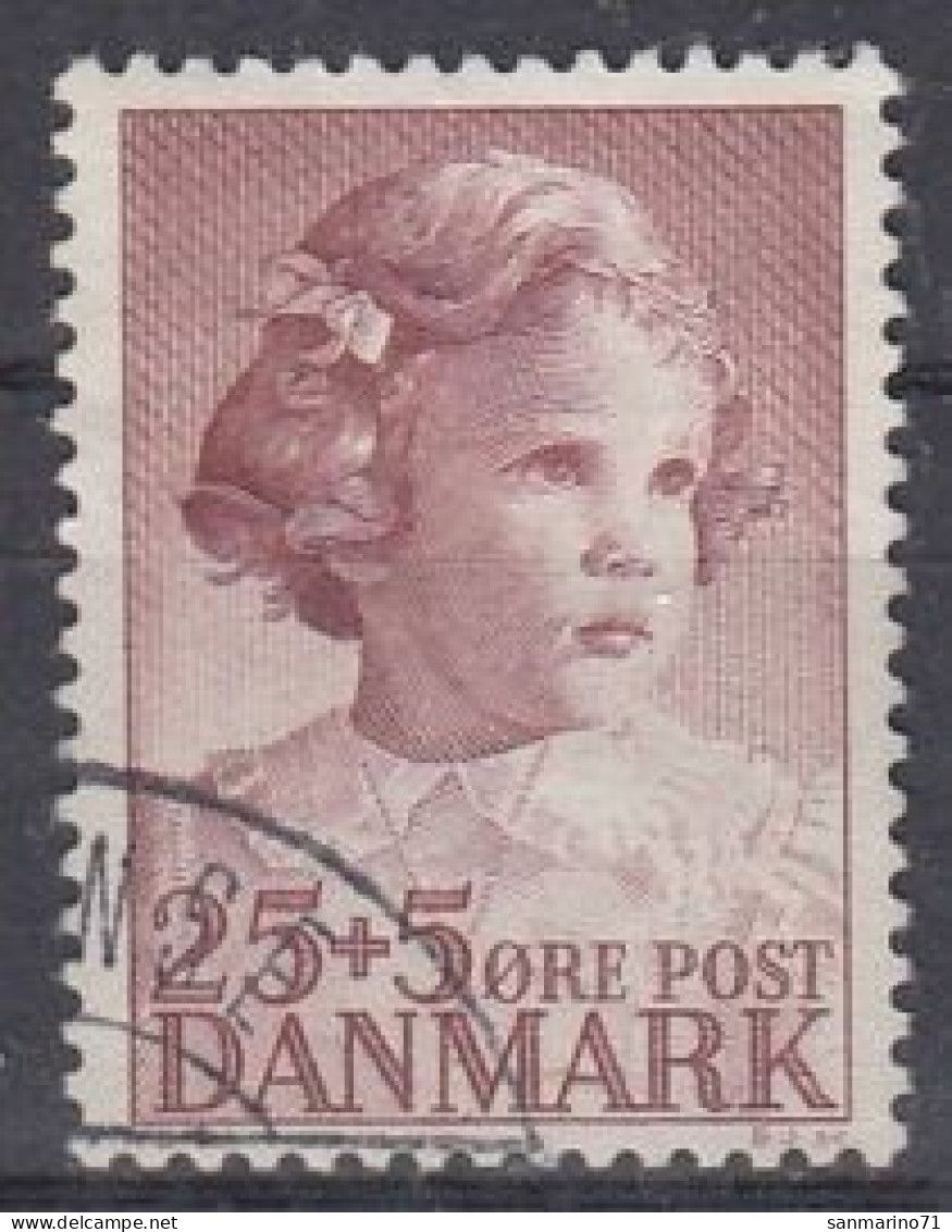 DENMARK 322,used,falc Hinged - Oblitérés
