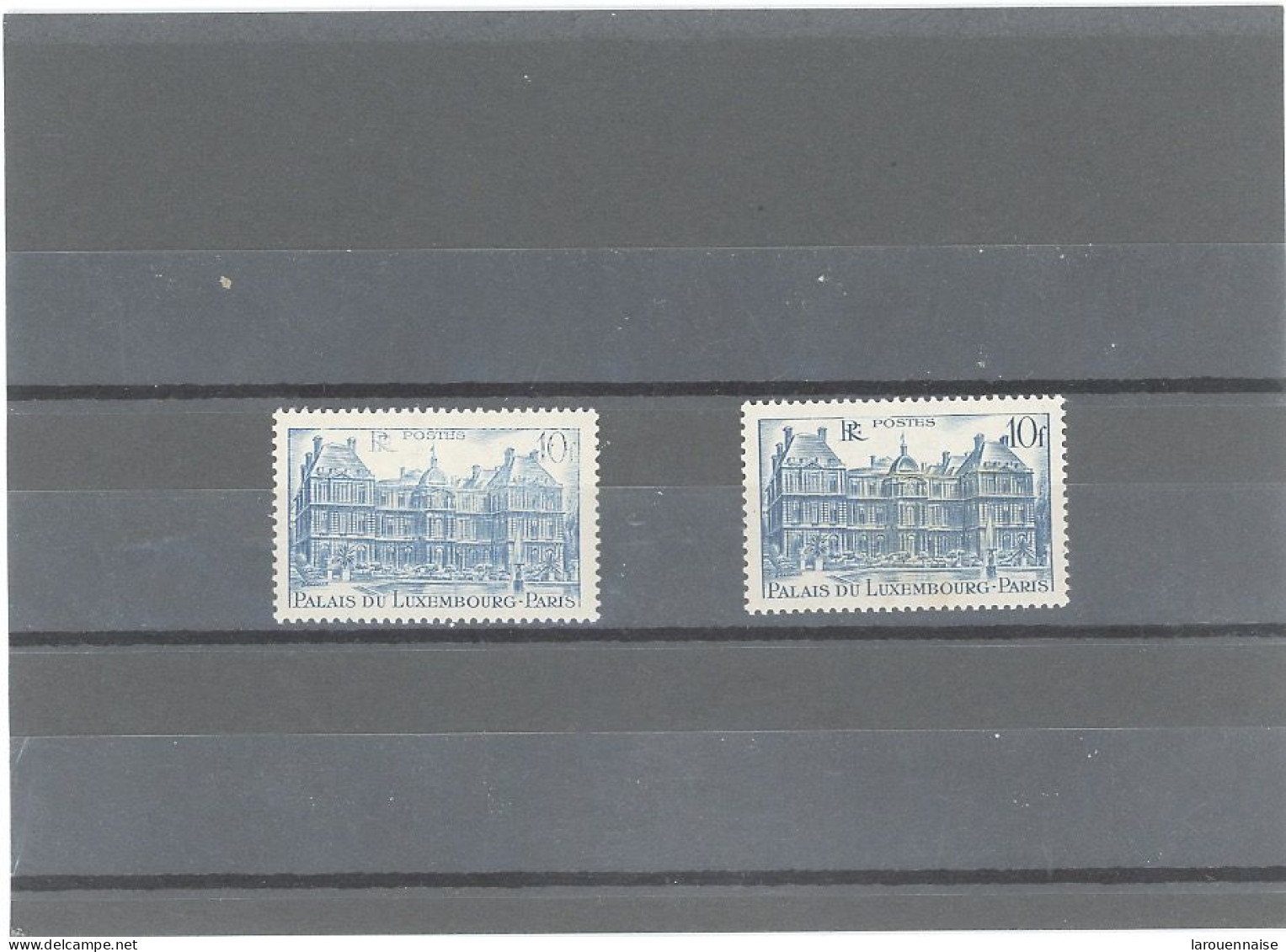 VARIÉTÉ- N°760 -N* -10 F LUXEMBOURG -BLEU TRÈS PALE - Nuevos