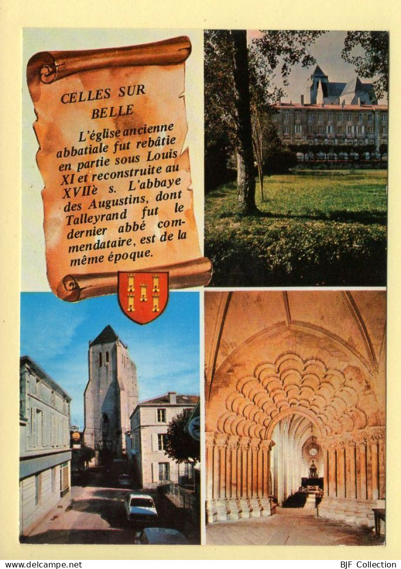 79. CELLES SUR BELLE – Multivues – Blason – Parchemin (voir Scan Recto/verso) - Celles-sur-Belle