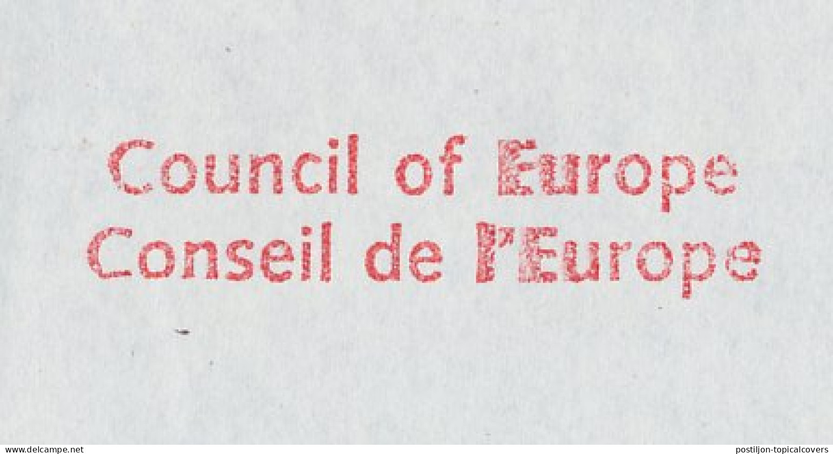 Meter Cover France 1993 Council Of Europe - Europese Instellingen