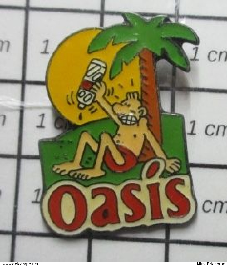 813F Pin's Pins / Beau Et Rare / BOISSONS / DESSIN DE MARGERIN LASCAR ASSOIFFE OASIS - Boissons