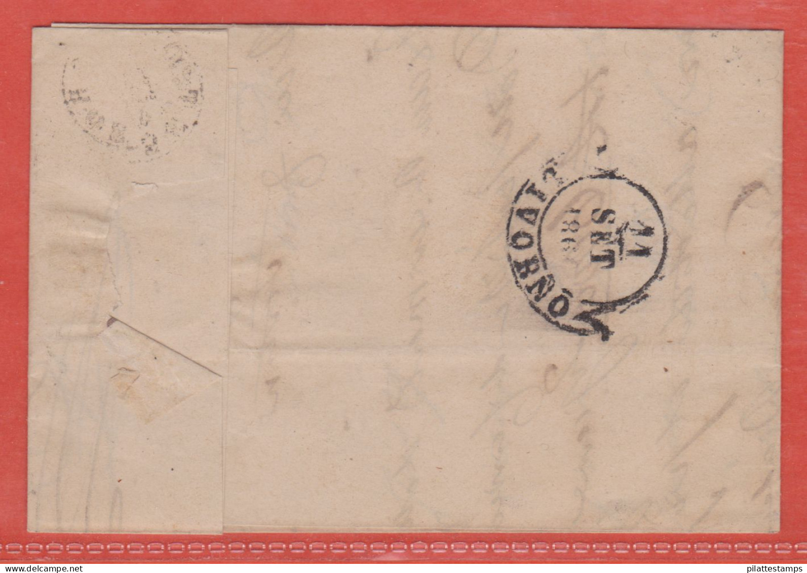 ITALIE TOSCANE LETTRE DE 1860 DE GROSSETO POUR LIVOURNE - Toscane