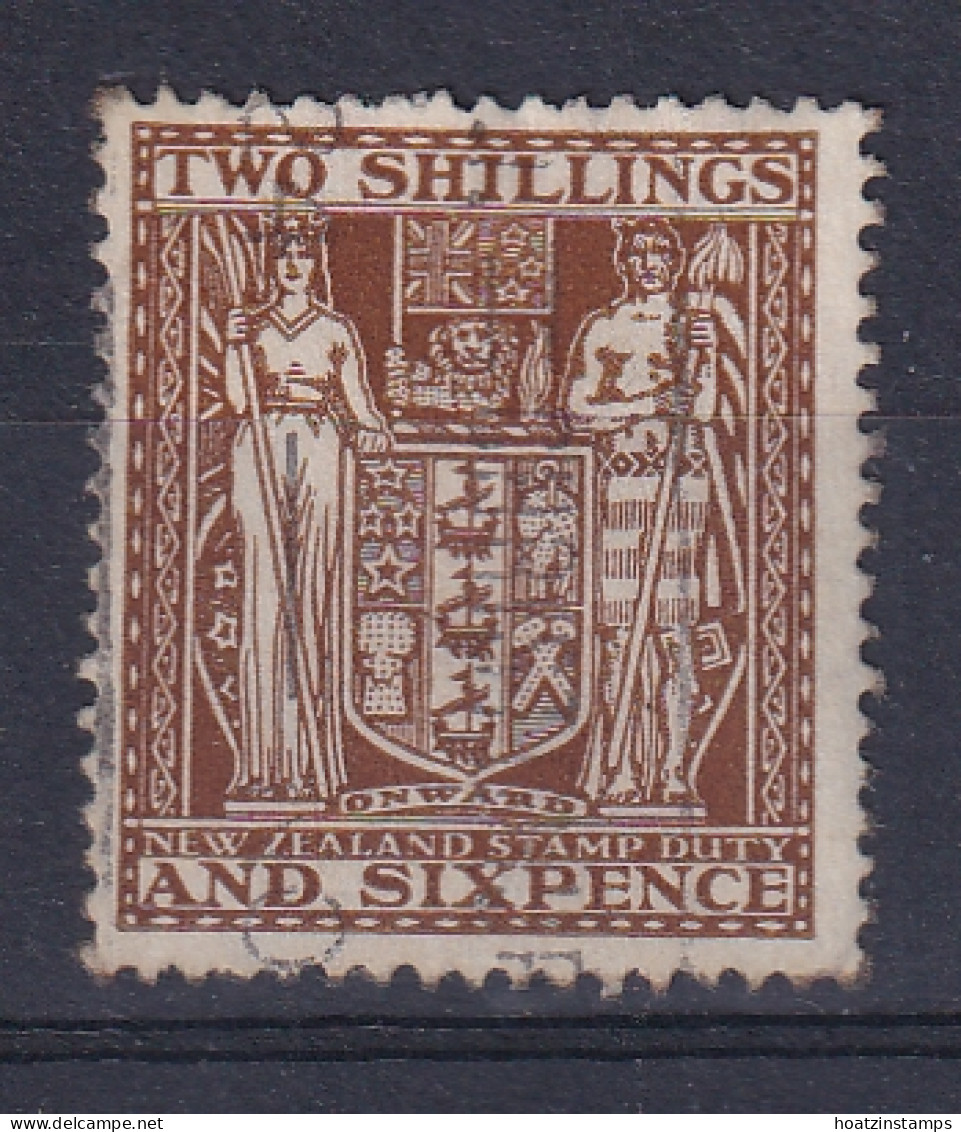 New Zealand: 1940/58   Postal Fiscal   SG F193   2/6d    Used  - Steuermarken/Dienstmarken