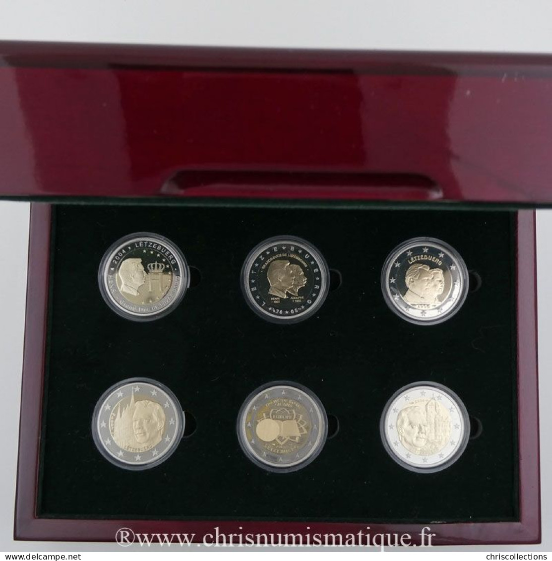 Euro, Luxembourg, Coffret Proof 6 X 2€ 2004-2008 - Luxembourg