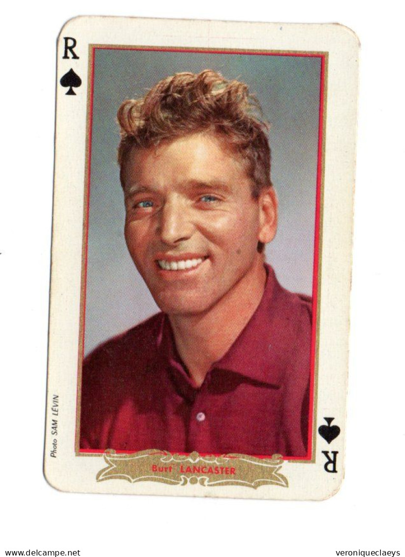 Carte à Jouer Ancienne "Burt LANCASTER" Roi De Pique. C1/3 - Kartenspiele (traditionell)